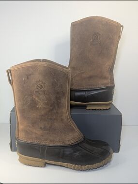 LaCrosse Brown and Black Waterproof Insulated Men's Rain & Snow Boots
